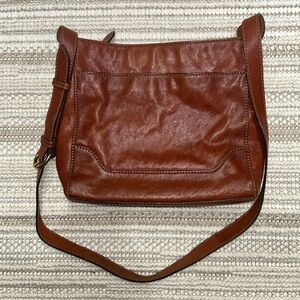 FRYE | Brown Genuine Leather Crossbody Bag